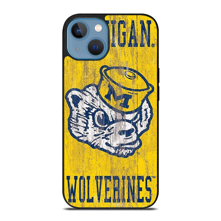 MICHIGAN WOLVERINES FOOTBALL UNIVERSITY ICON iPhone 13 Case Cover