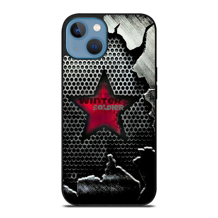 WINTER SOLDIER METAL LOGO AVENGERS iPhone 13 Case Cover