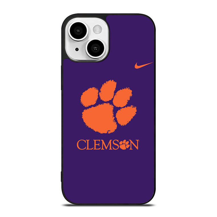 CLEMSON TIGERS LOGO UNIVERSITY FOOTBALL PAW NIKE ICON iPhone 13 Mini Case Cover