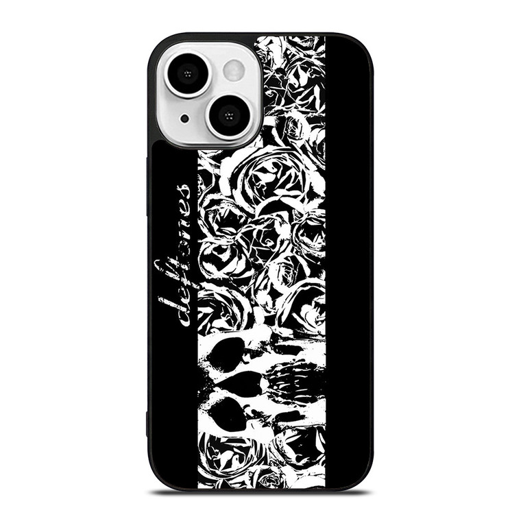 DEFTONES ROCK BAND LOGO SKULL ROSE iPhone 13 Mini Case Cover