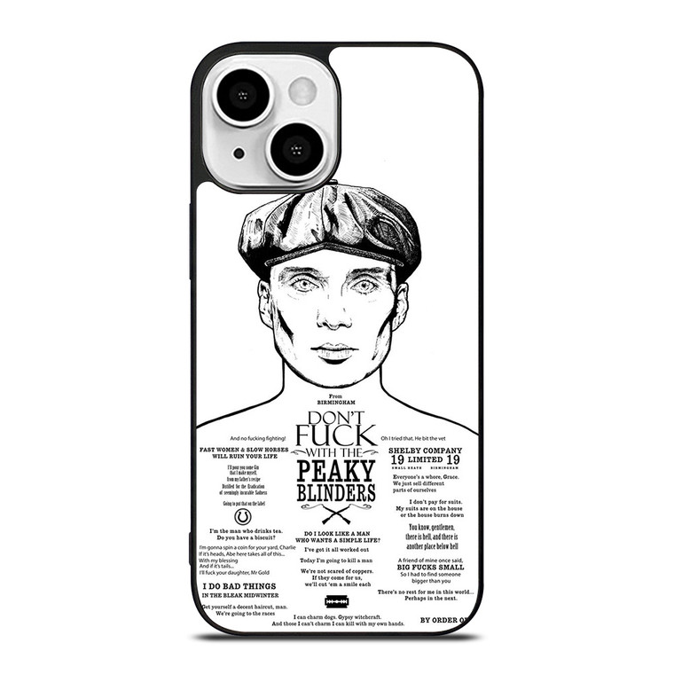 DONT FUCK WITH PEAKY BLINDERS iPhone 13 Mini Case Cover