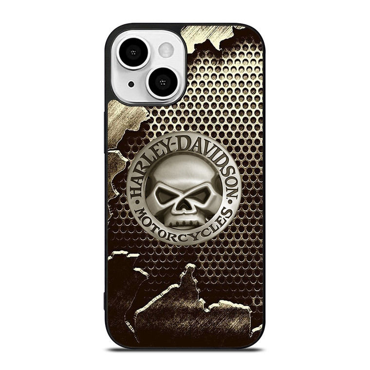 HARLEY DAVIDSON MOTORCYCLES METAL SKULL LOGO iPhone 13 Mini Case Cover