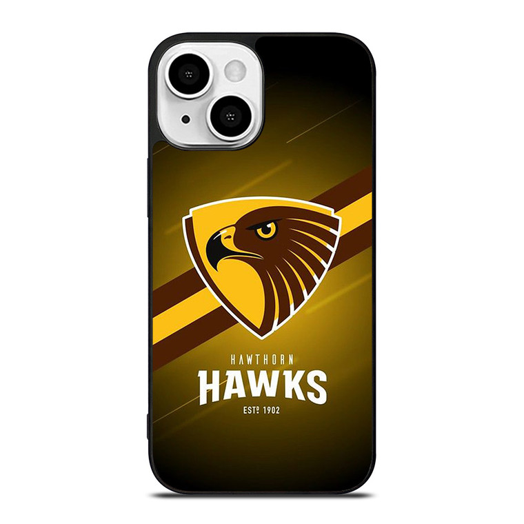 HAWTHORN HAWKS FOOTBALL CLUB LOGO AUSTRALIA TEAM iPhone 13 Mini Case Cover