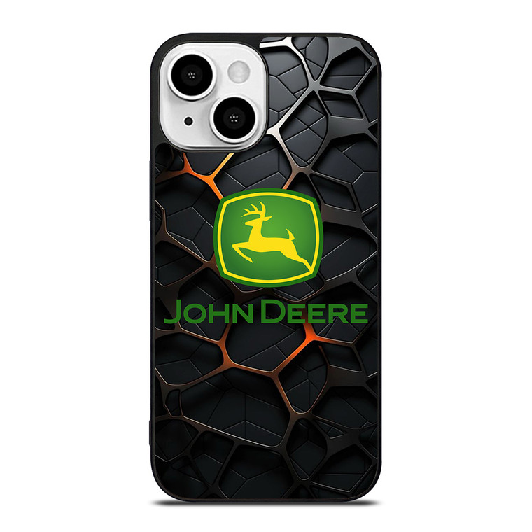 JOHN DEERE TRACTOR LOGO STEEL EMBLEM iPhone 13 Mini Case Cover