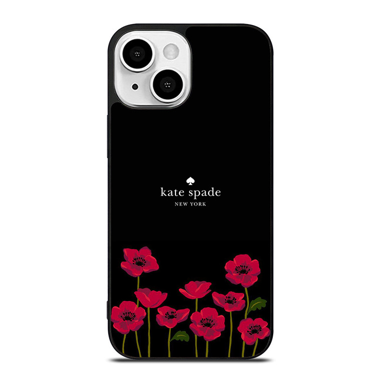 KATE SPADE NEW YORK LOGO ROSES iPhone 13 Mini Case Cover