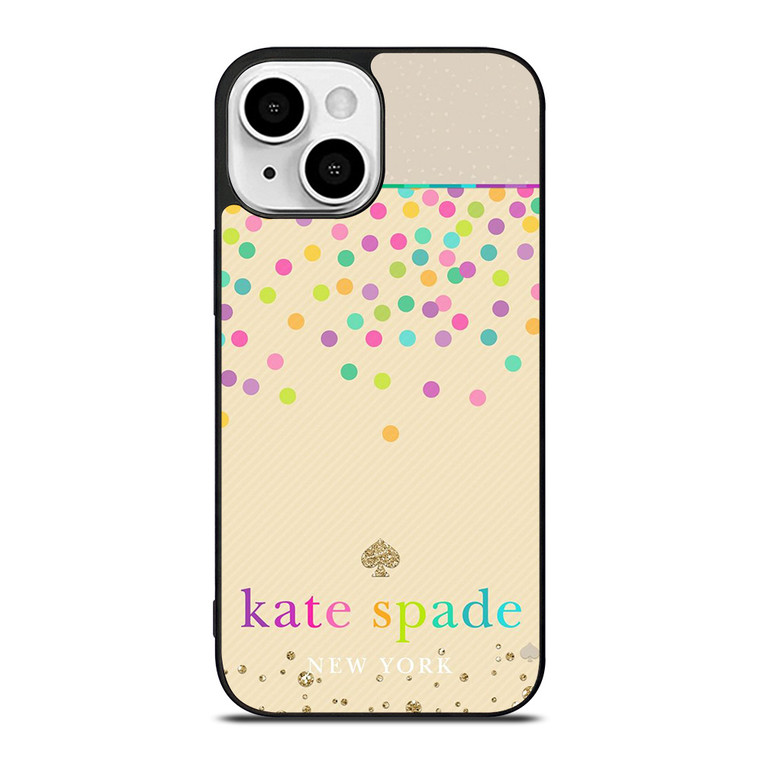 KATE SPADE NEW YORK RAINBOW POLKADOTS iPhone 13 Mini Case Cover