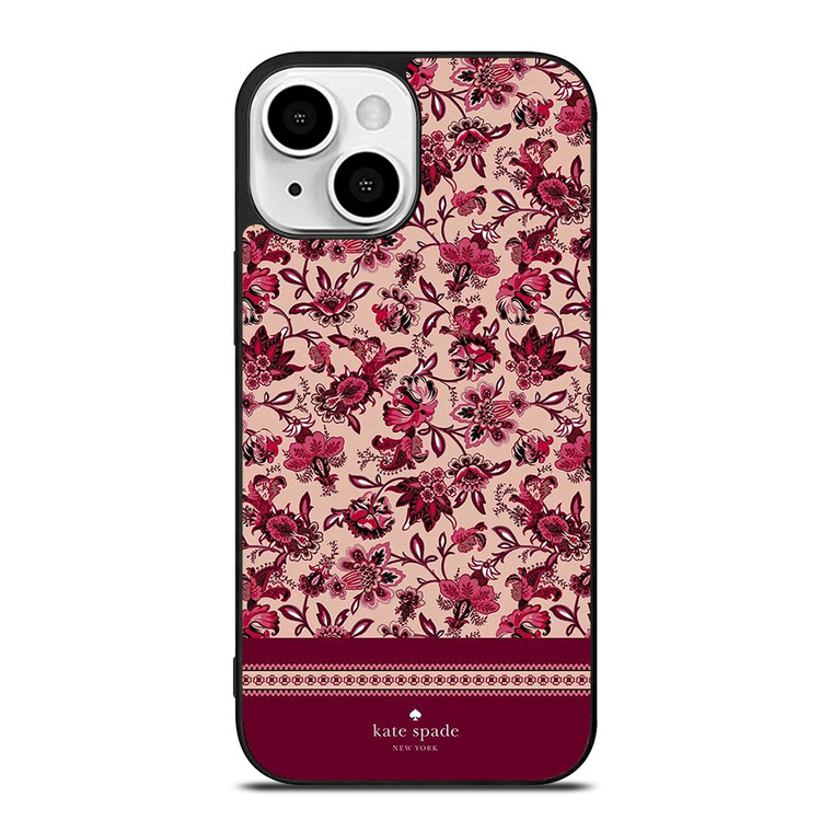 KATE SPADE NEW YORK RED FLORAL iPhone 13 Mini Case Cover