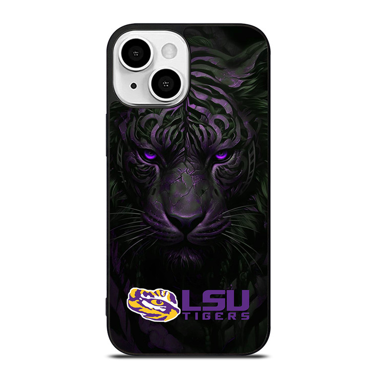 LSU TIGERS LOGO UNIVERSITY FOOTBALL TEAM ICON iPhone 13 Mini Case Cover