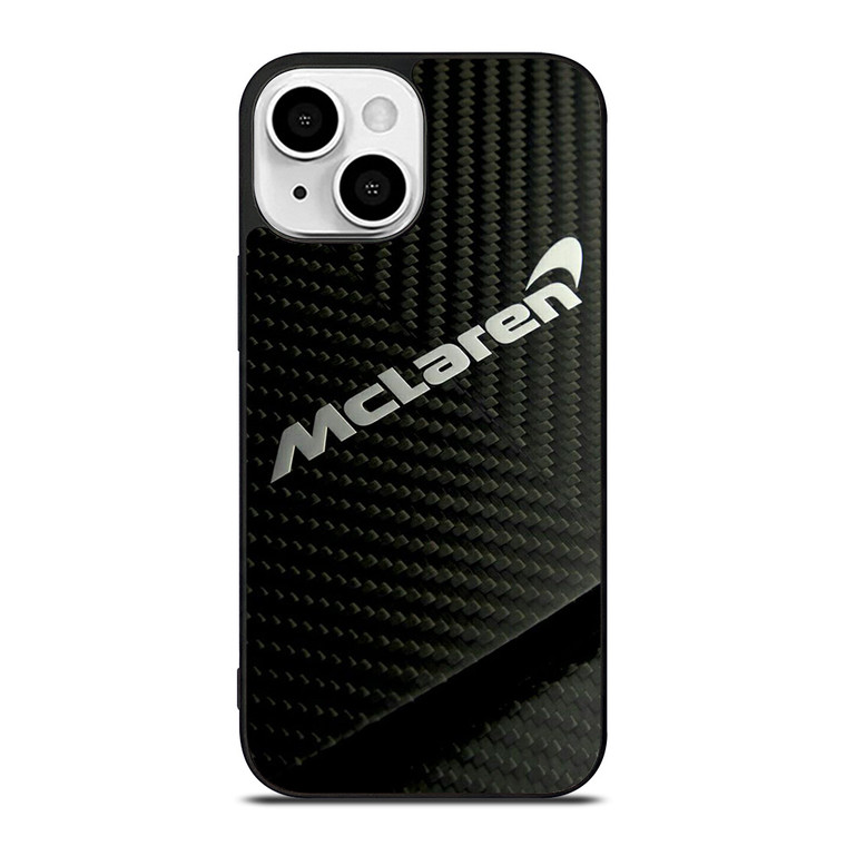 MCLAREN CAR LOGO CARBON iPhone 13 Mini Case Cover