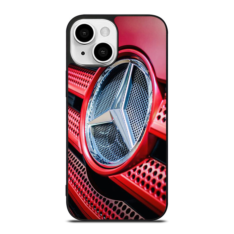 MERCEDES BENZ LOGO EMBLEM RED iPhone 13 Mini Case Cover