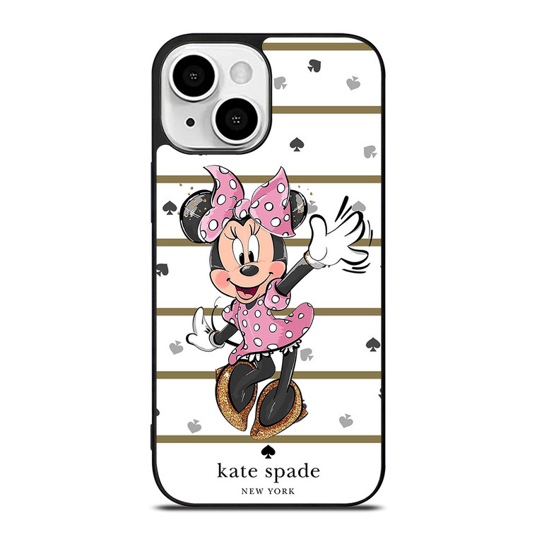 MINNIE MOUSE DISNEY KATE SPADE NEW YORK LOGO iPhone 13 Mini Case Cover