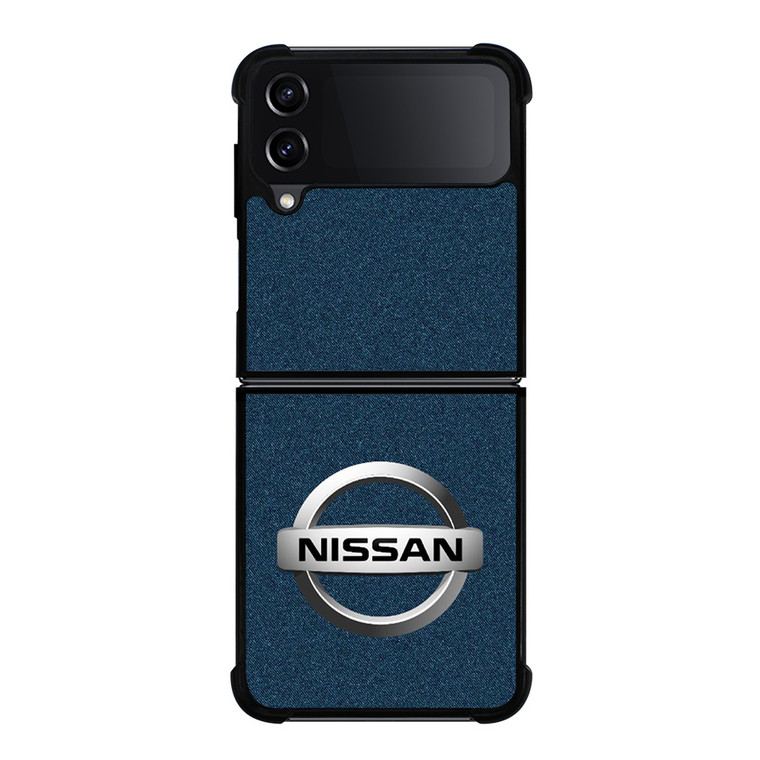 NISSAN CAR LOGO DENIM Samsung Galaxy Z Flip 4 Case Cover