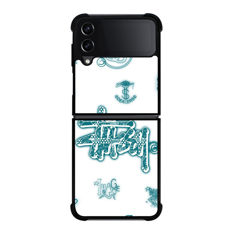 STUSSY LOGO THE DEALERS ICON Samsung Galaxy Z Flip 4 Case Cover