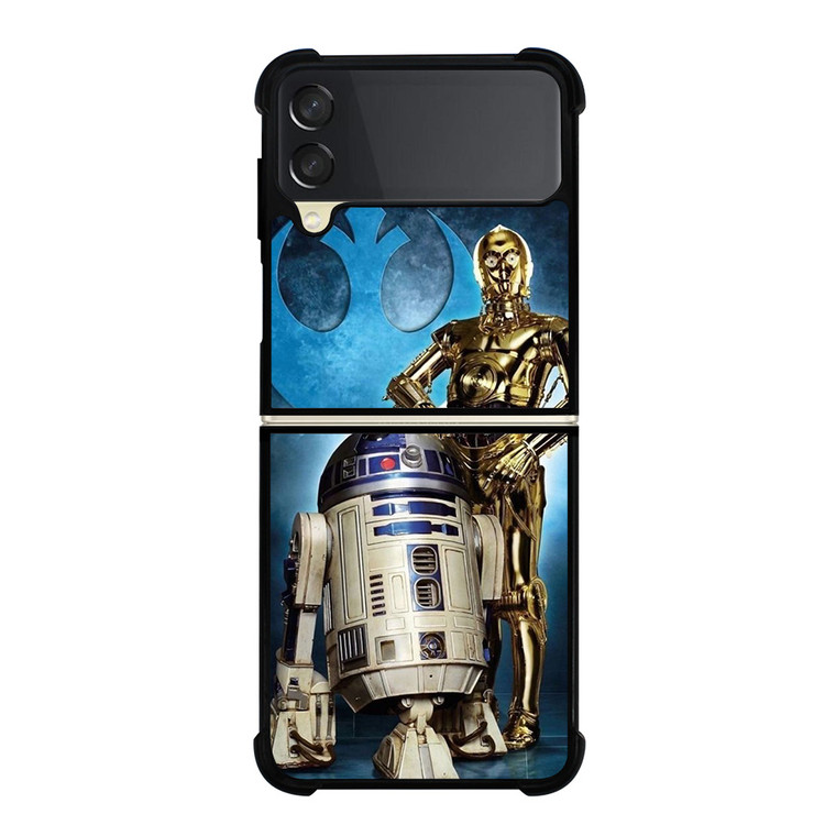 DROID 3-CPO AND R2-D2 STAR WARS Samsung Galaxy Z Flip 3 Case Cover