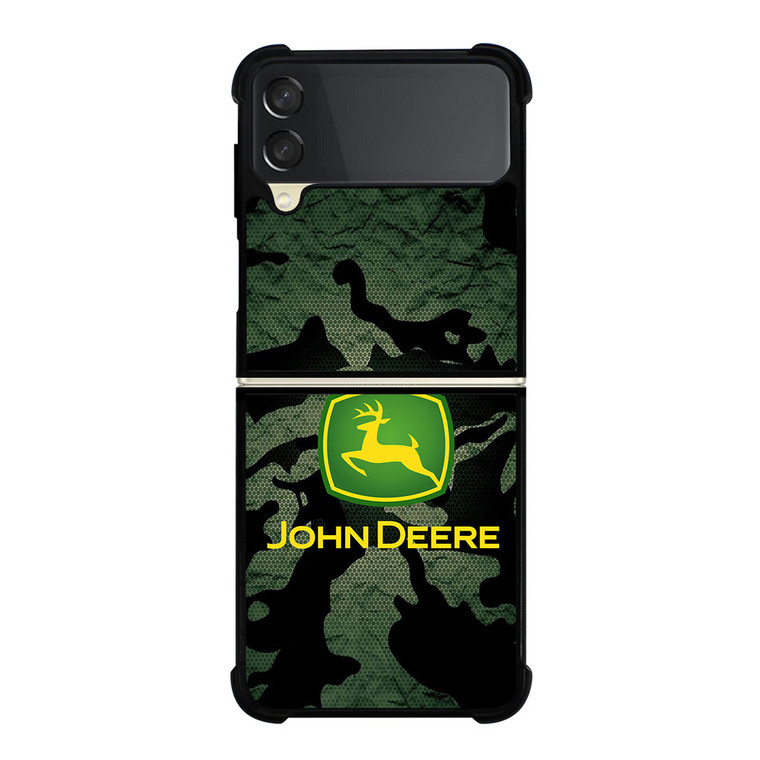 JOHN DEERE TRACTOR LOGO CAMO Samsung Galaxy Z Flip 3 Case Cover