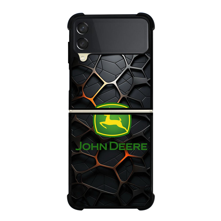 JOHN DEERE TRACTOR LOGO STEEL EMBLEM Samsung Galaxy Z Flip 3 Case Cover