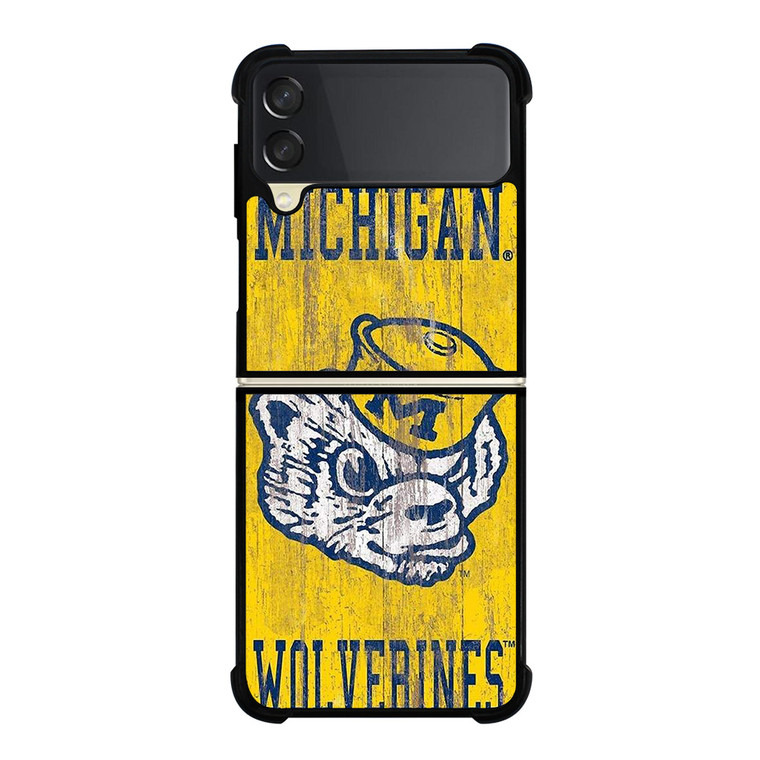 MICHIGAN WOLVERINES FOOTBALL UNIVERSITY ICON Samsung Galaxy Z Flip 3 Case Cover