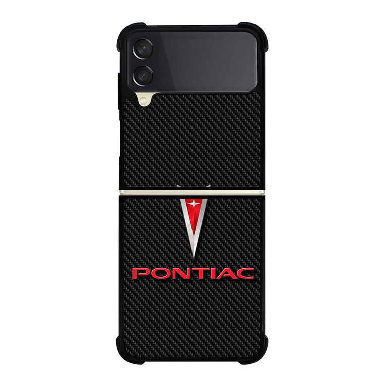 PONTIAC LOGO CAR ICON CARBON Samsung Galaxy Z Flip 3 Case Cover