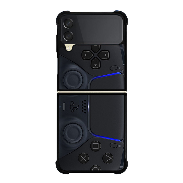 PS5 CONTROLLER PLAY STATION 5 DUAL SENSE BLACK Samsung Galaxy Z Flip 3 Case Cover