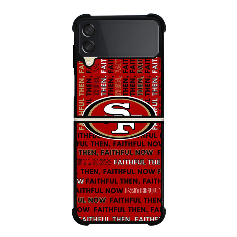 SAN FRANCISCO 49ERS LOGO FOOTBALL TEAM FAITHFUL NOW Samsung Galaxy Z Flip 3 Case Cover