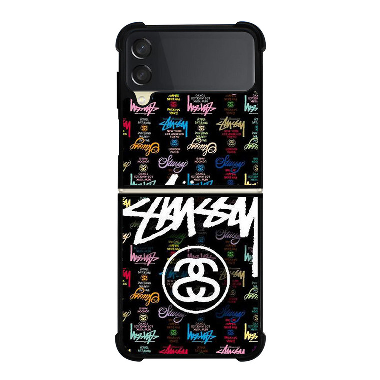 STUSSY FASHION LOGO ICON Samsung Galaxy Z Flip 3 Case Cover