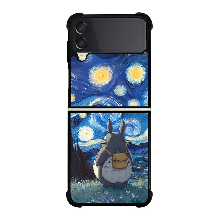 TOTORO MY NEIGHBOR VAN GOGH Samsung Galaxy Z Flip 3 Case Cover