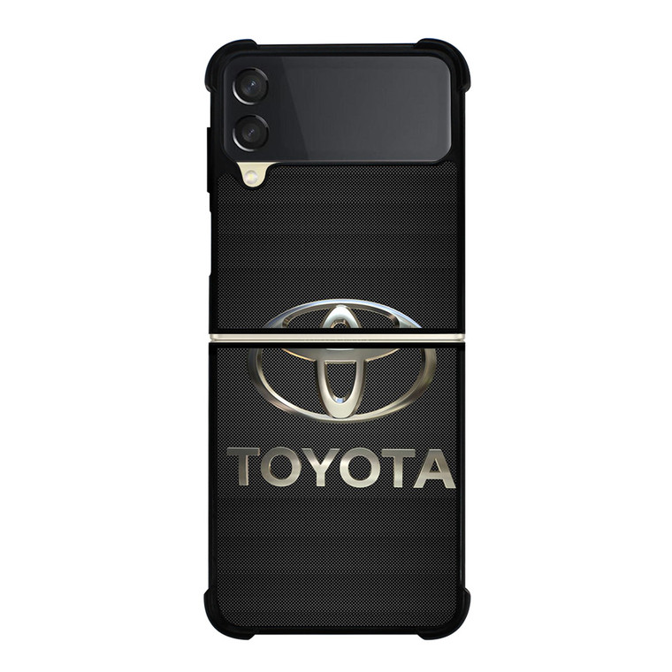 TOYOTA LOGO CAR ICON CARBON Samsung Galaxy Z Flip 3 Case Cover