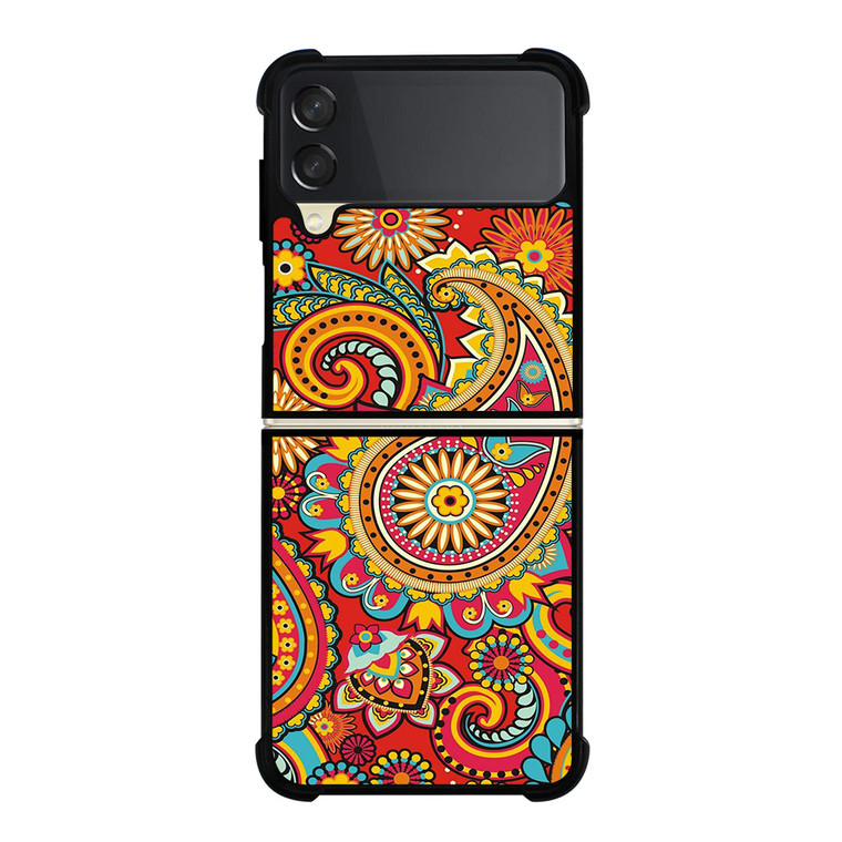 VERA BRADLEY FLORAL PATTERN Samsung Galaxy Z Flip 3 Case Cover