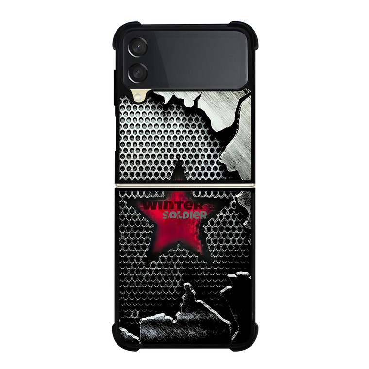 WINTER SOLDIER METAL LOGO AVENGERS Samsung Galaxy Z Flip 3 Case Cover