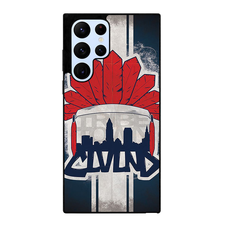 CLEVELAND INDIANS LOGO BASEBALL TEAM TRIBE TOWN Samsung Galaxy S22 Ultra Case Cover