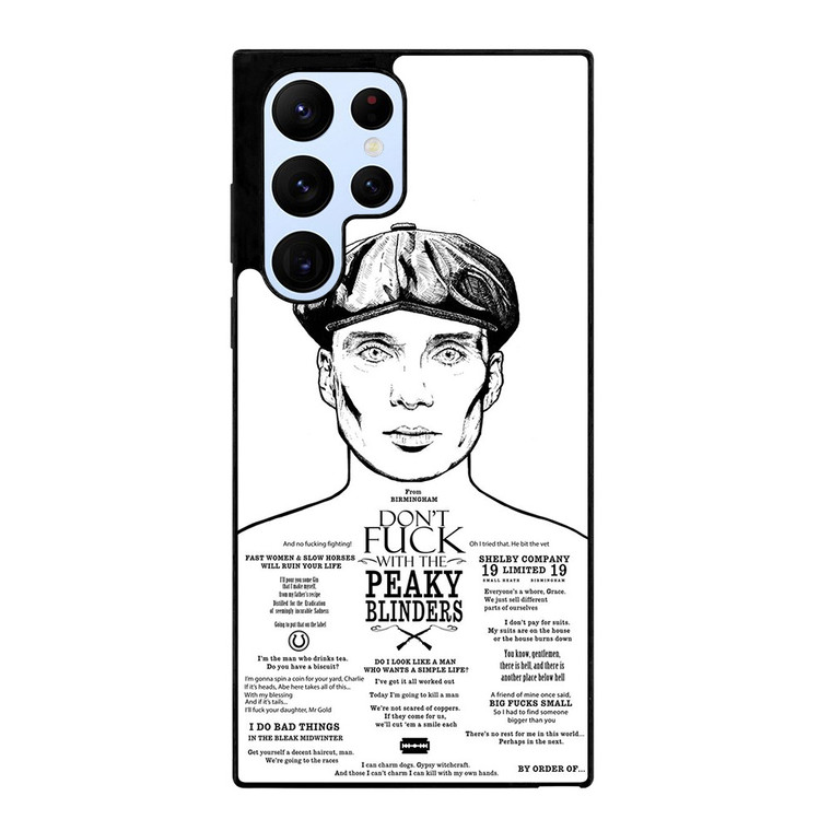 DONT FUCK WITH PEAKY BLINDERS Samsung Galaxy S22 Ultra Case Cover