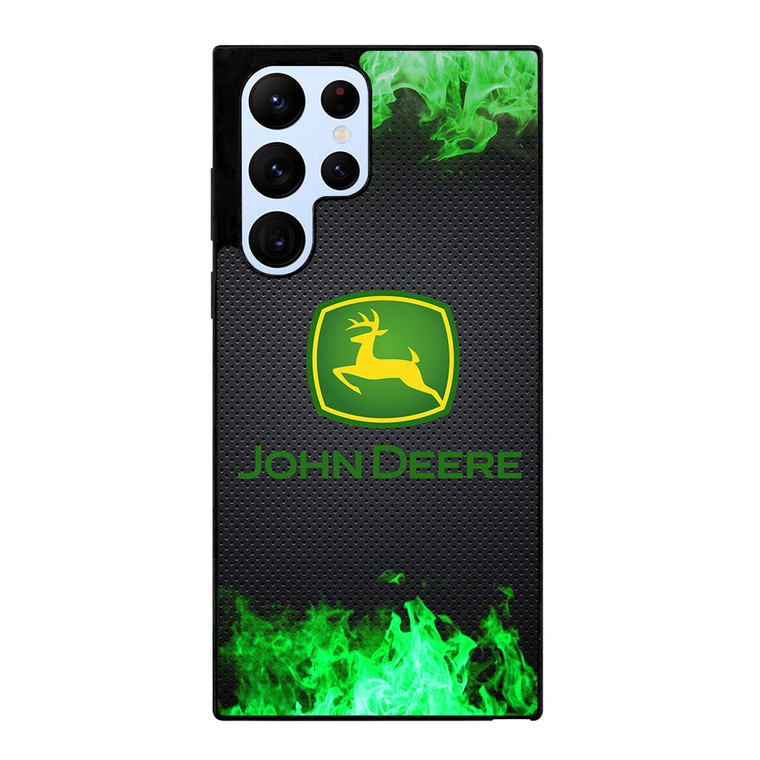 JOHN DEERE TRACTOR LOGO GREEN FIRE Samsung Galaxy S22 Ultra Case Cover