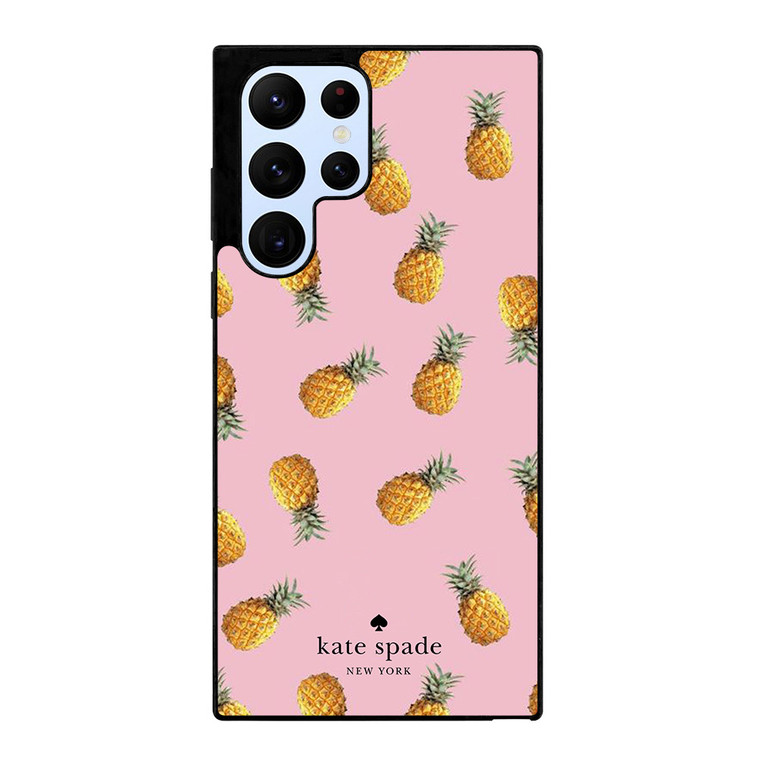 KATE SPADE NEW YORK LOGO PINEAPPLES Samsung Galaxy S22 Ultra Case Cover