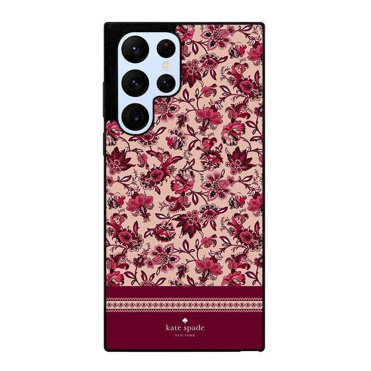 KATE SPADE NEW YORK RED FLORAL Samsung Galaxy S22 Ultra Case Cover