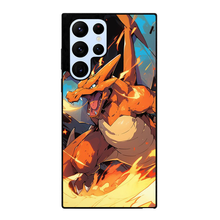 POKEMON CHARIZAR POCKET MONSTERS ART Samsung Galaxy S22 Ultra Case Cover