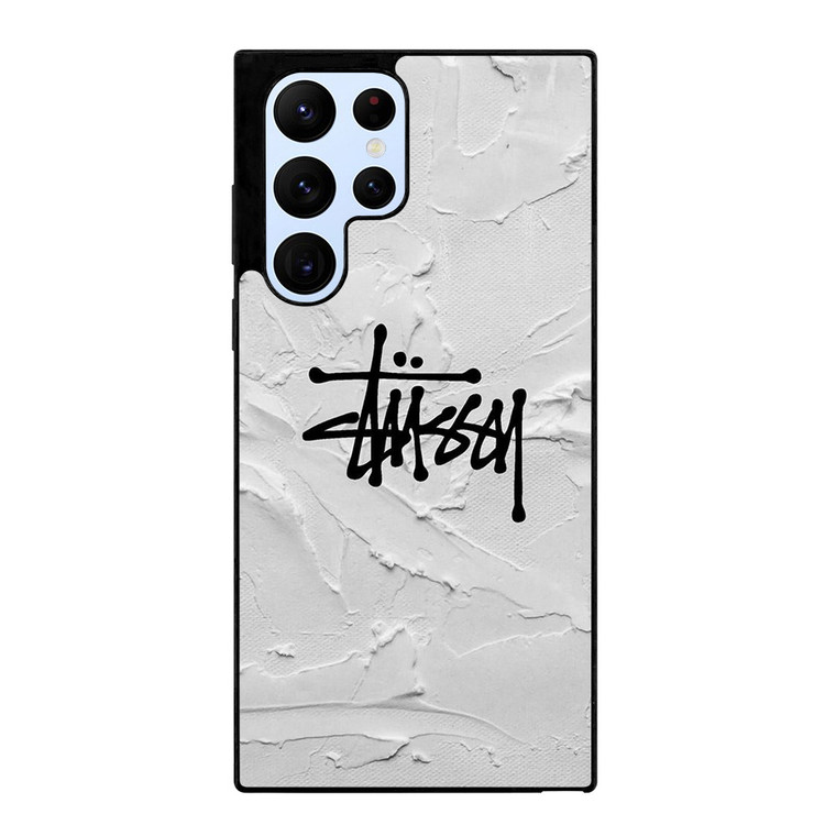 STUSSY LOGO ICON WHITE Samsung Galaxy S22 Ultra Case Cover