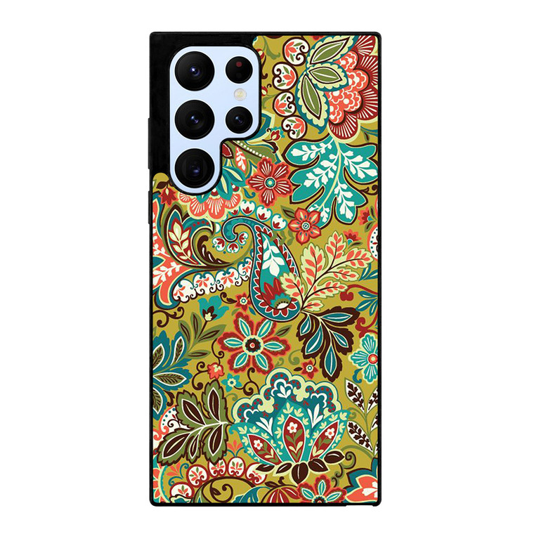 VERA BRADLEY FLOWER PATTERN Samsung Galaxy S22 Ultra Case Cover