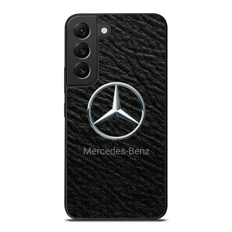 MERCEDES BENZ LOGO ON LEATHER Samsung Galaxy S22 Plus Case Cover