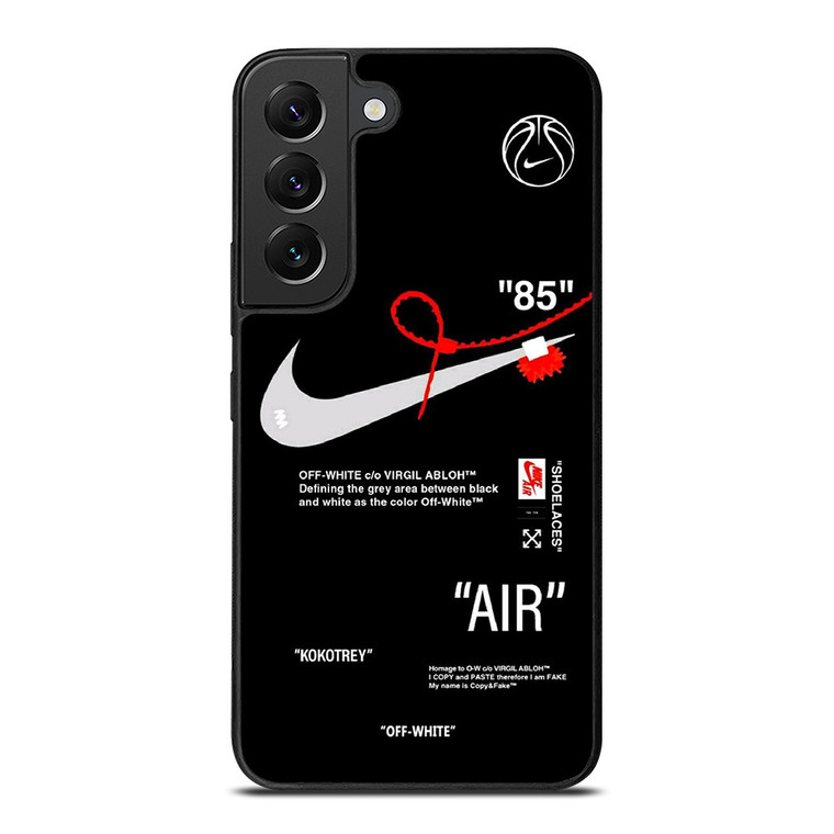 NIKE AIR JORDAN OFF WHITE BLACK KOKOTREY Samsung Galaxy S22 Plus Case Cover