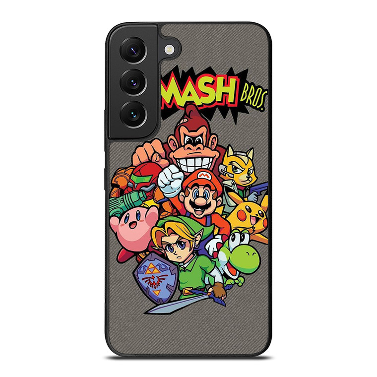 NINTENDO GAME CHARACTER SUPER SMASH BROSS AND FRIENDS Samsung Galaxy S22 Plus Case Cover