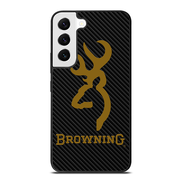 BROWNING LOGO CARBON Samsung Galaxy S22 Case Cover