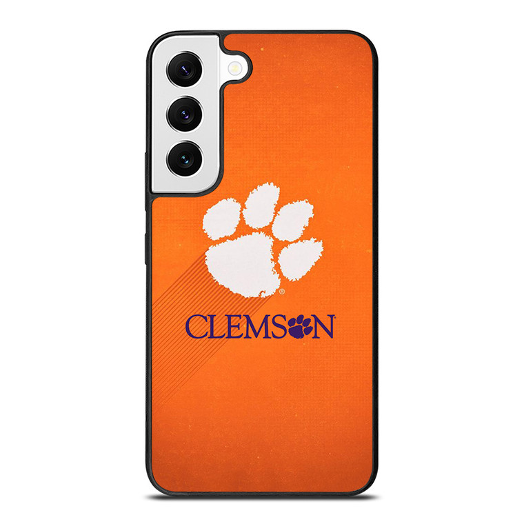 CLEMSON TIGERS LOGO UNIVERSITY FOOTBALL PAW ICON Samsung Galaxy S22 Case Cover