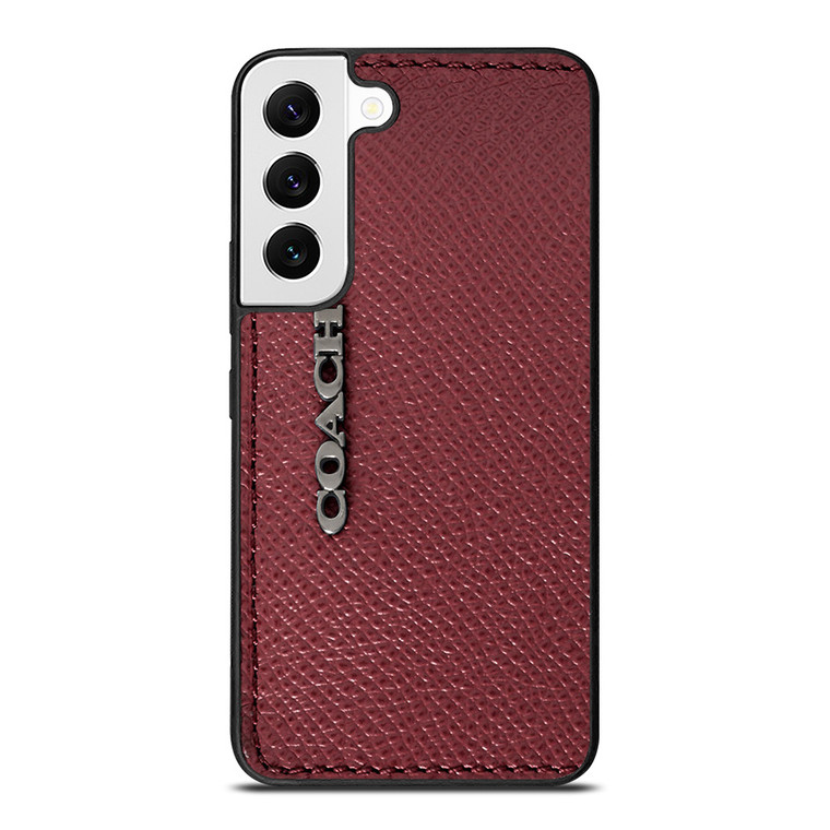 COACH NEW YORK LOGO ON RED WALLET Samsung Galaxy S22 Case Cover