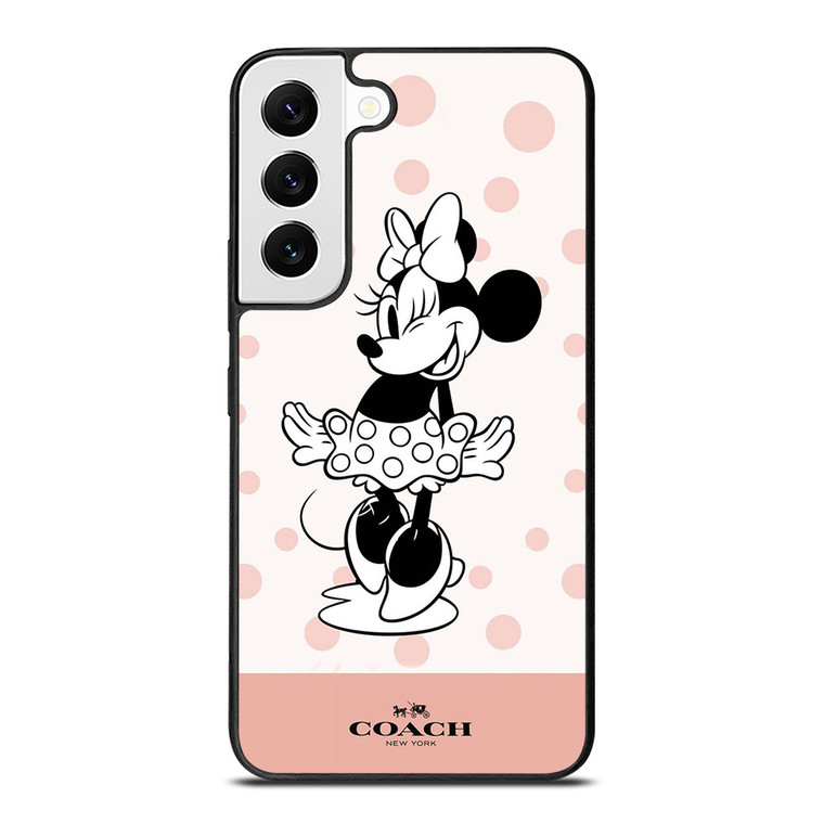 COACH NEW YORK PINK X MINNIE MOUSE DISNEY Samsung Galaxy S22 Case Cover