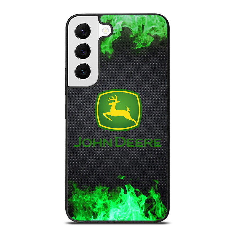 JOHN DEERE TRACTOR LOGO GREEN FIRE Samsung Galaxy S22 Case Cover