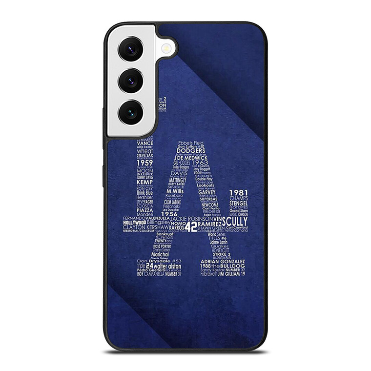 LA DODGERS LOS ANGELES LOGO BASEBALL TEAM TYPOGRAPHY Samsung Galaxy S22 Case Cover