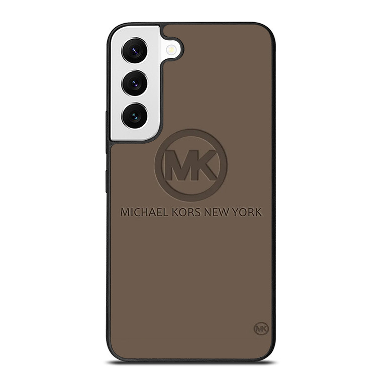 MICHAEL KORS NEW YORK LOGO BROWN Samsung Galaxy S22 Case Cover