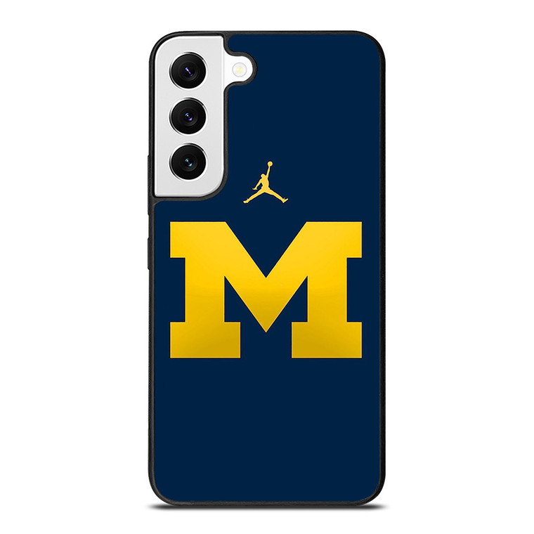 MICHIGAN WOLVERINES AIR JORDAN LOGO FOOTBALL Samsung Galaxy S22 Case Cover