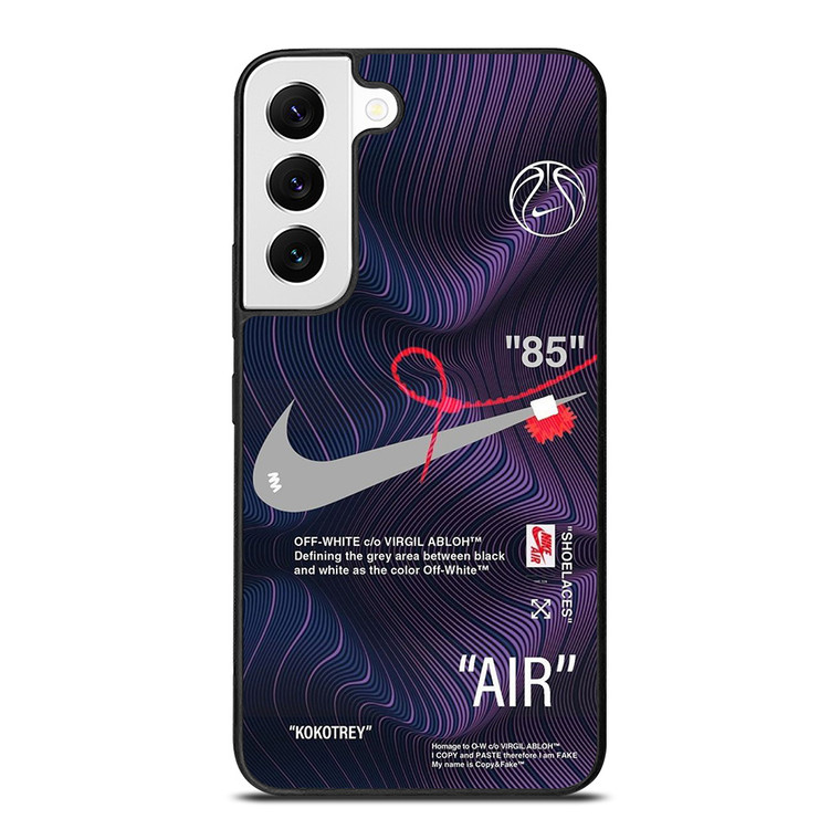 NIKE AIR JORDAN OFF WHITE PURPLE Samsung Galaxy S22 Case Cover