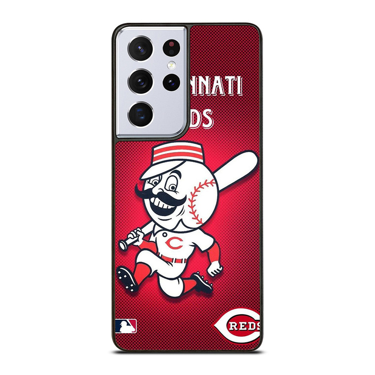 CINCINNATI REDS LOGO MLB BASEBALL TEAM MASCOT Samsung Galaxy S21 Ultra Case Cover